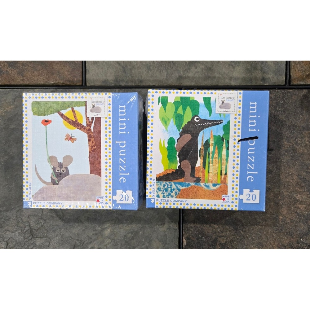 New York Puzzle Company‎ Leo Lionni Mini Puzzle Collection 20 Piece Set of 2